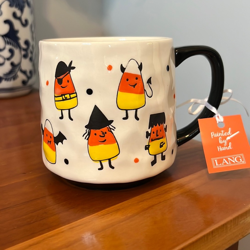 Candy corn Halloween mug